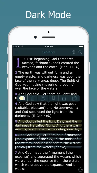 Amplified Bible with Audio سکرین شاٹس