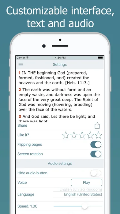 Amplified Bible with Audio سکرین شاٹس