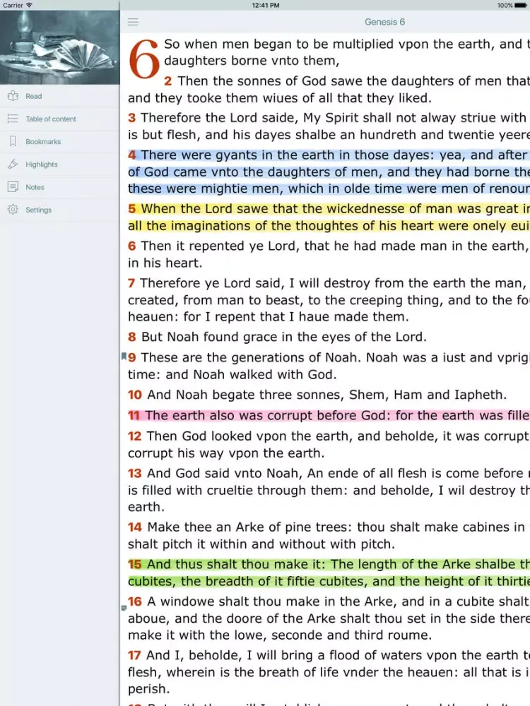 Geneva Holy Bible iPad  Ekran Görüntüleri