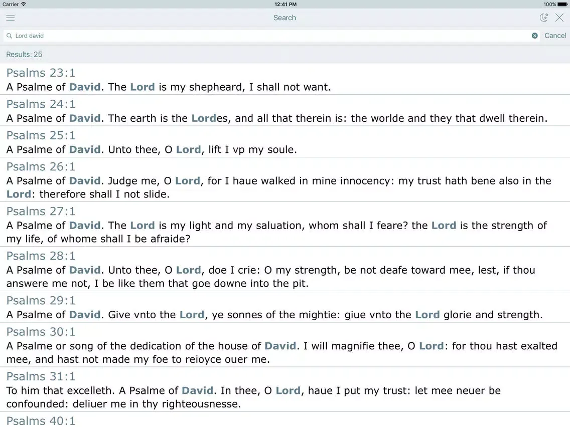 Geneva Holy Bible iPad  Ekran Görüntüleri