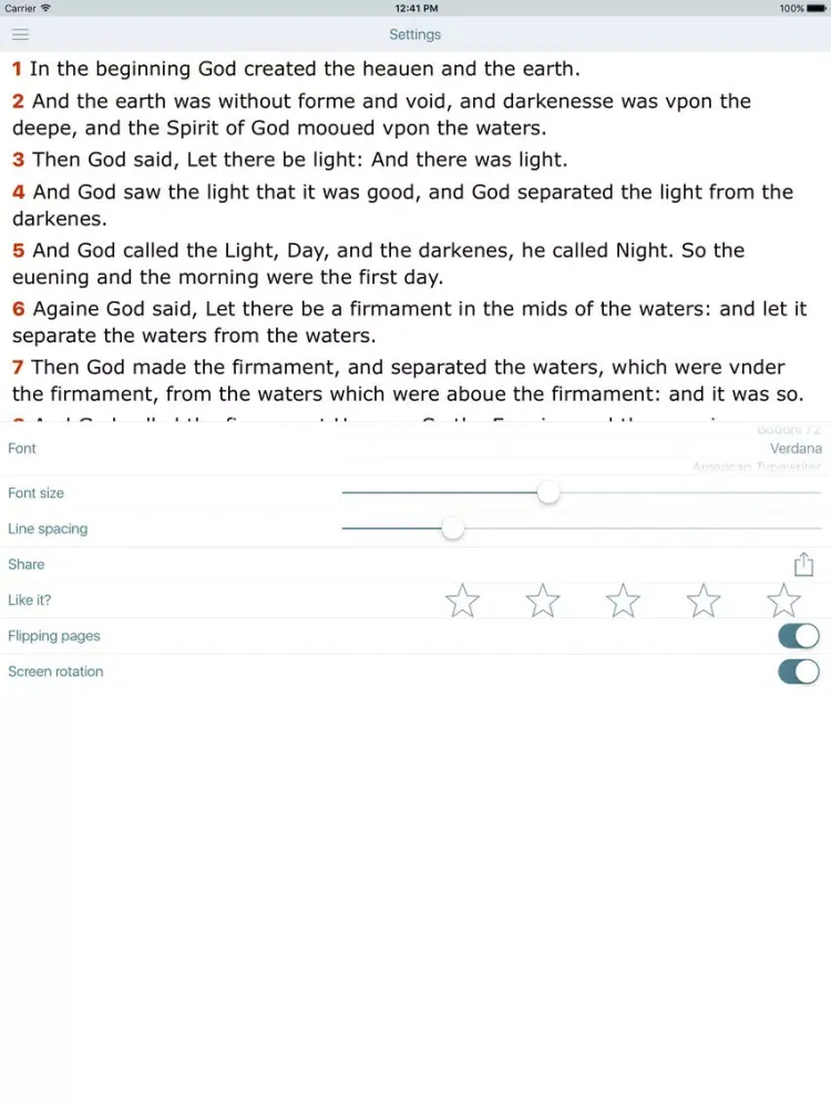 Geneva Holy Bible iPad  Ekran Görüntüleri