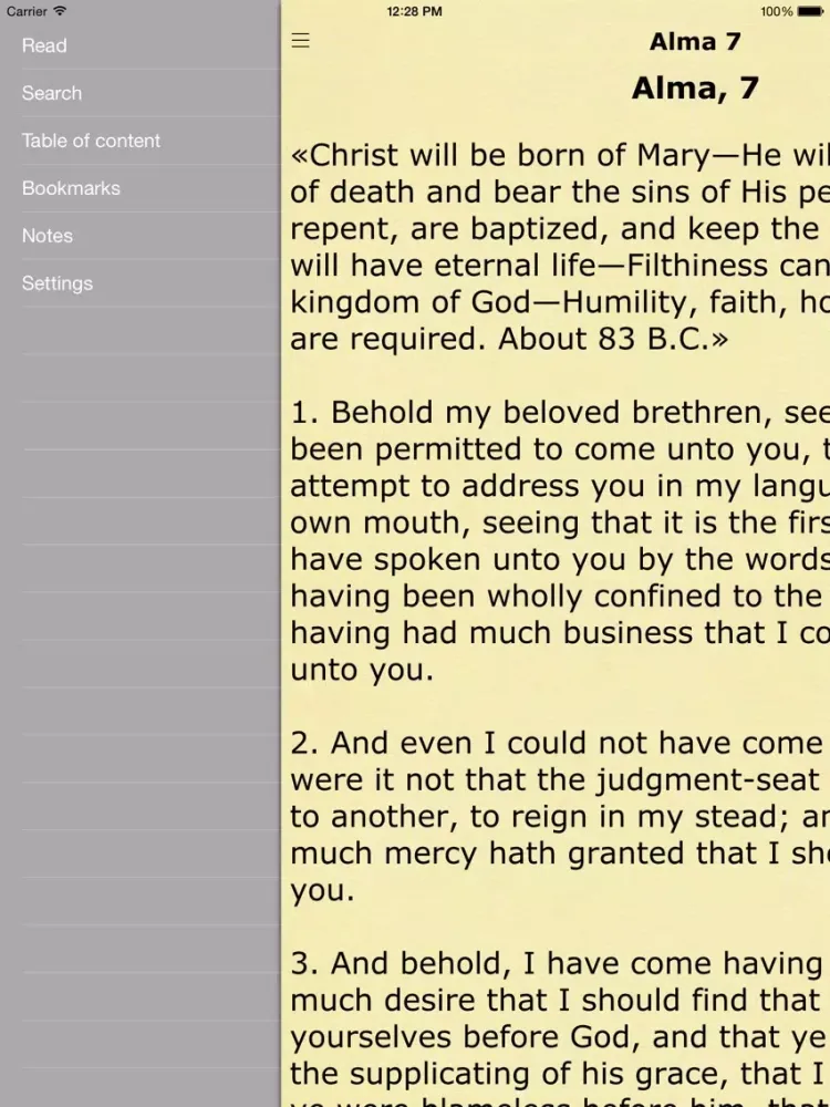 Capturas de tela do The Book of Mormon. Another Testament of Jesus Christ iPad 