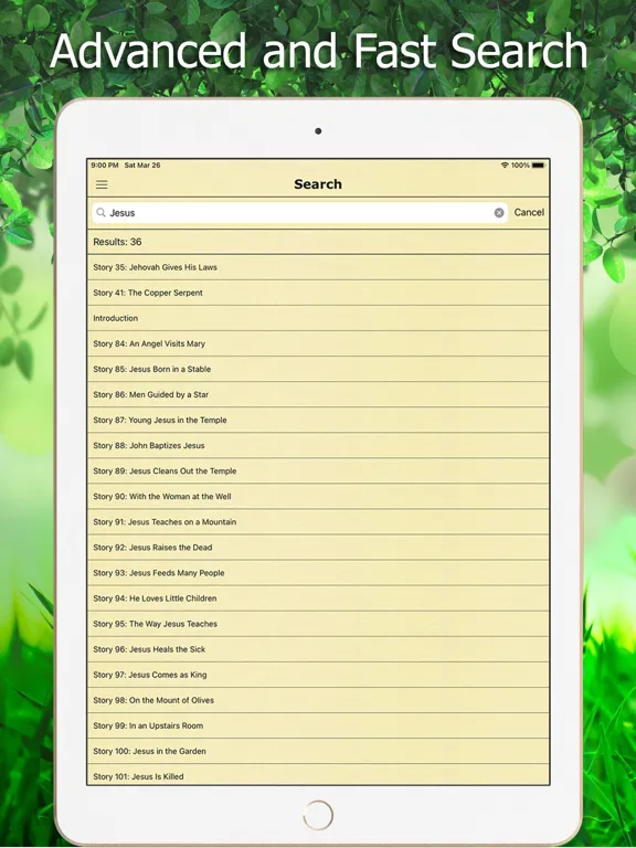Ảnh chụp màn hình của Bible Stories in English New iPad 