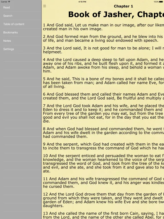 The Book of Jasher (Book of the Upright) iPad  स्क्रीनशॉट