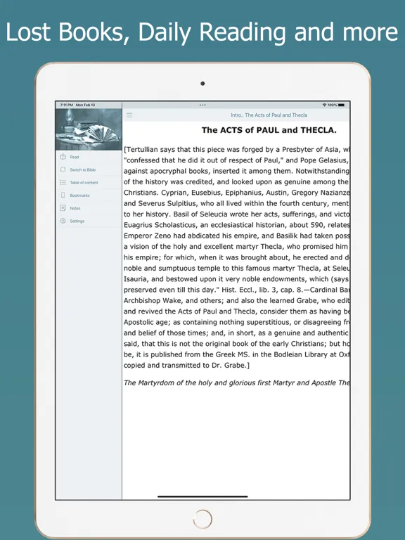 Lost Bible Books and Apocrypha iPad  Screenshots