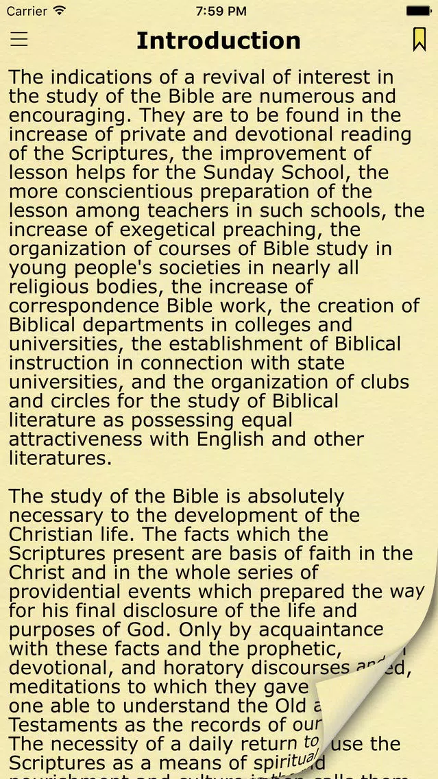 Bible Study Guide with King James Bible Verses Screenshots