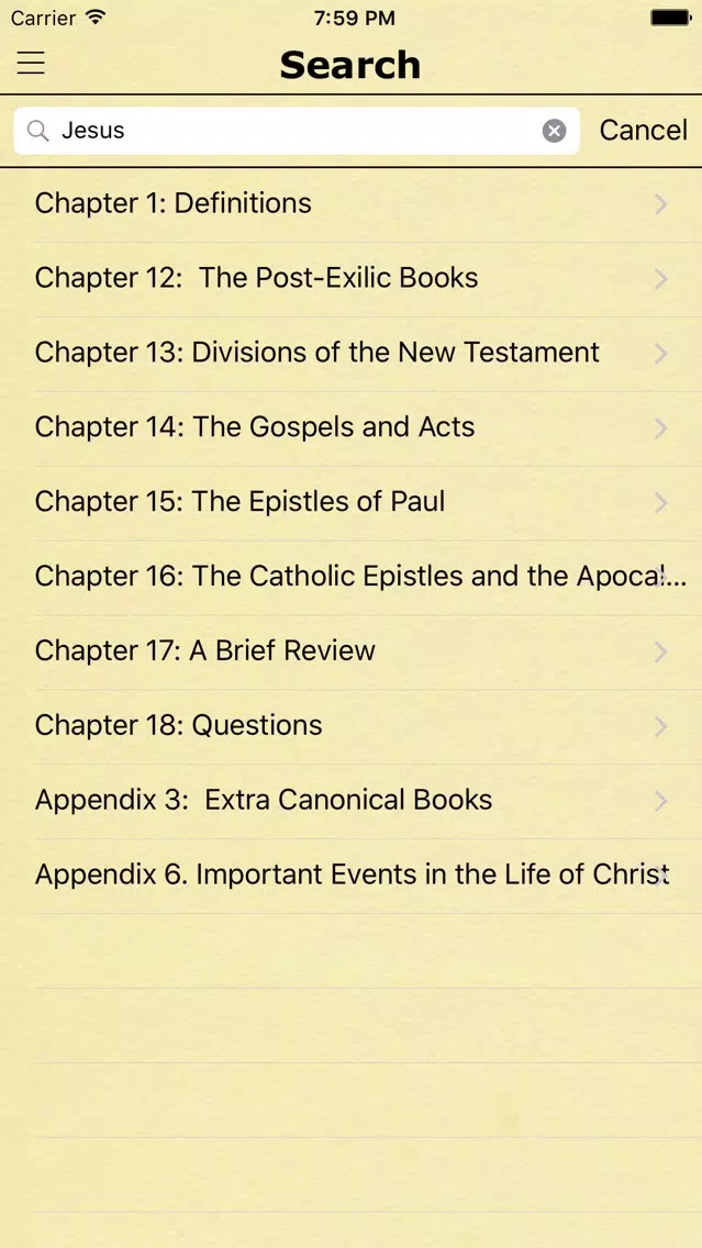 Bible Study Guide with King James Bible Verses Screenshots