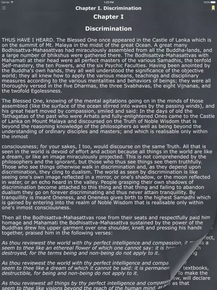 Tangkapan skrin The Buddhist Bible (Buddhist Holy Book) iPad 