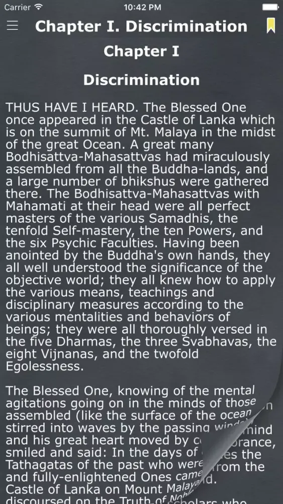 Tangkapan skrin The Buddhist Bible (Buddhist Holy Book)