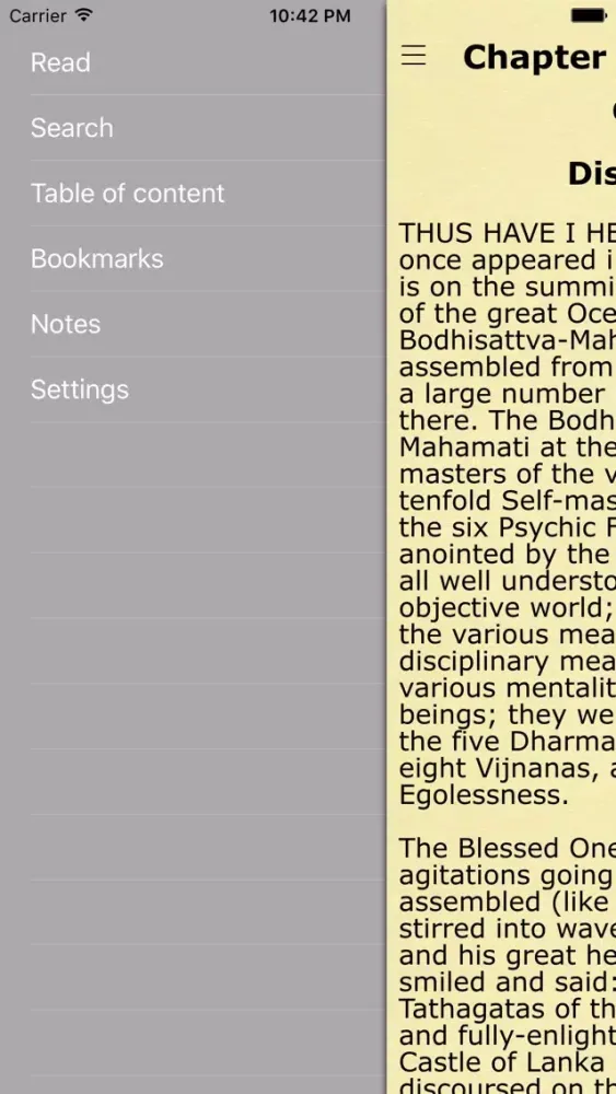 Tangkapan skrin The Buddhist Bible (Buddhist Holy Book)