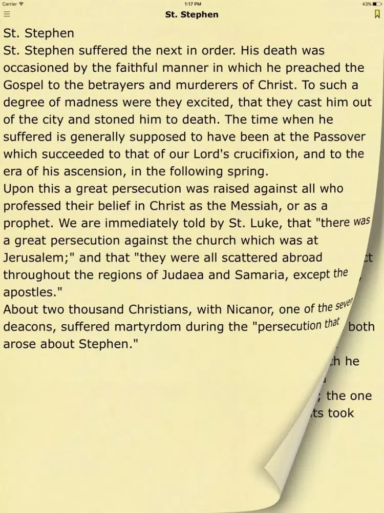 Foxes Book of Martyrs. The Bible History Book iPad 应用截图