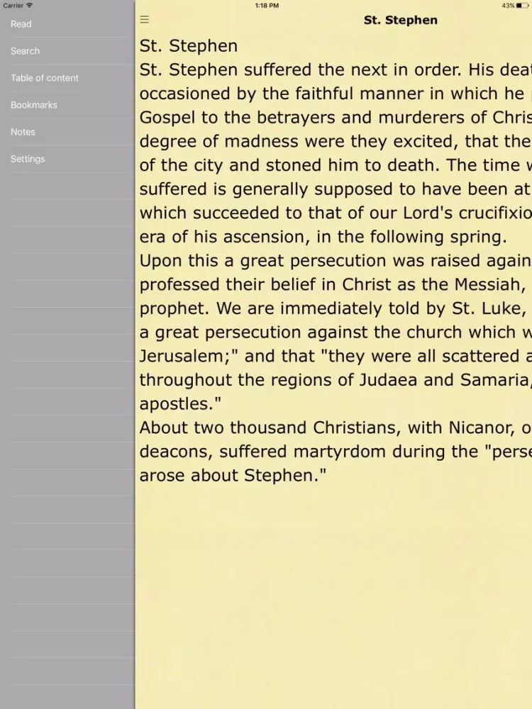 Foxes Book of Martyrs. The Bible History Book iPad 应用截图