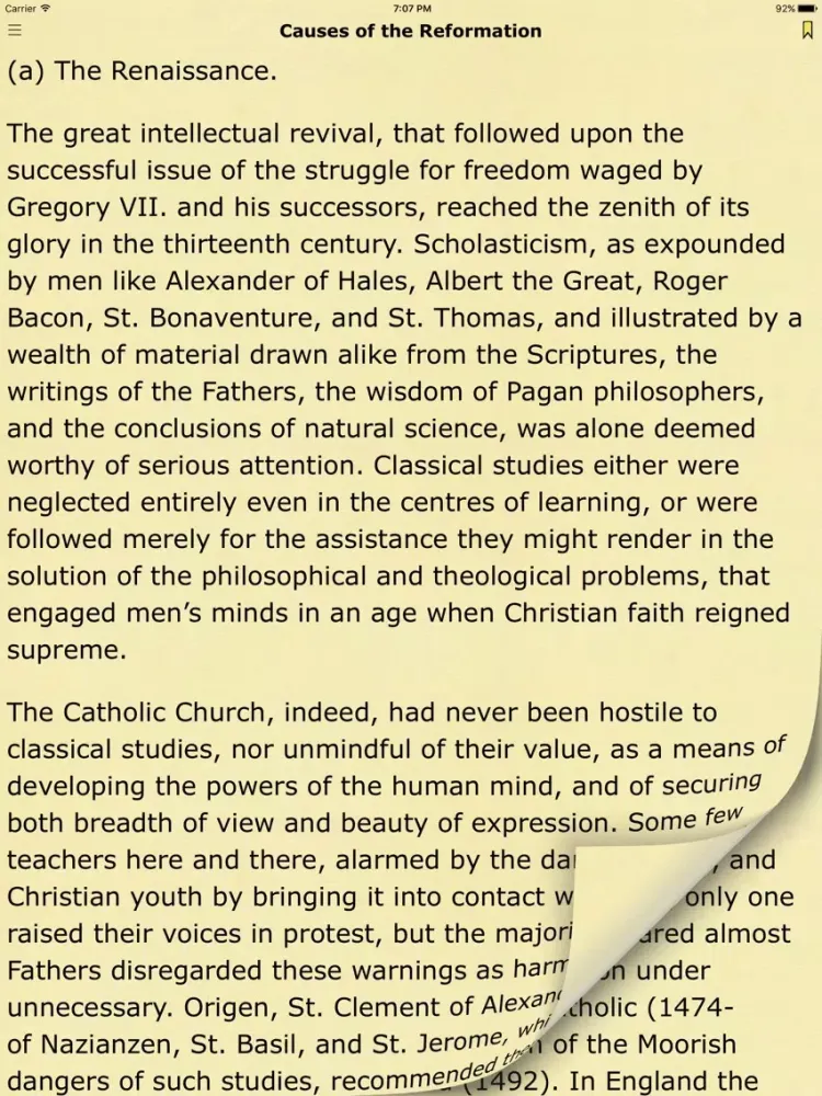 Capturas de pantalla de History of the Catholic Church by James MacCaffrey iPad 