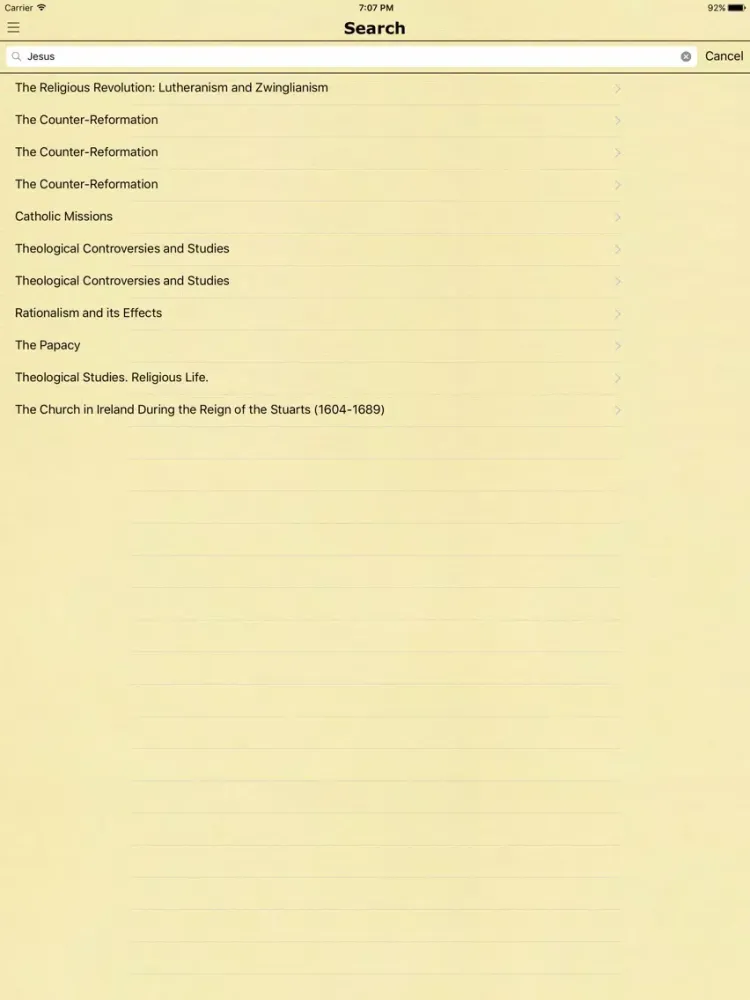 Capturas de pantalla de History of the Catholic Church by James MacCaffrey iPad 