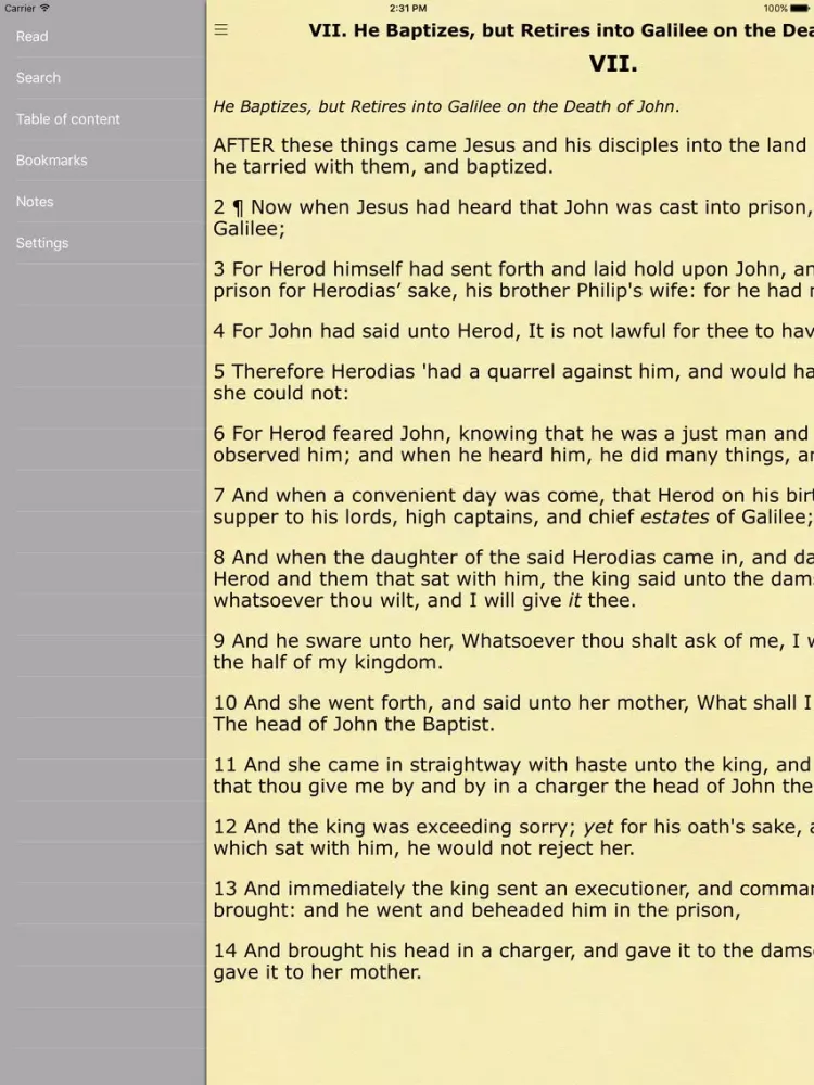 Jefferson Bible (The Life and Morals of Jesus of Nazareth) iPad  স্ক্রিনশট
