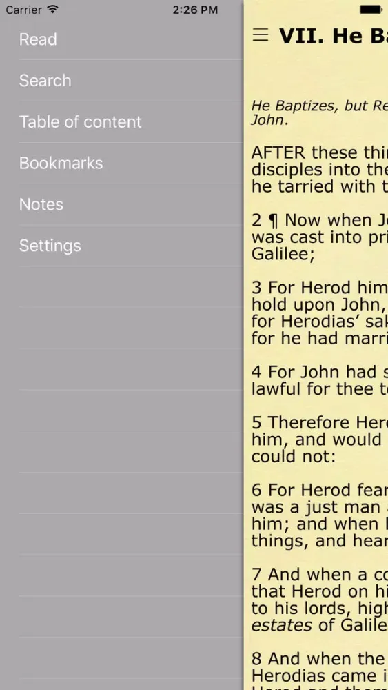Jefferson Bible (The Life and Morals of Jesus of Nazareth) স্ক্রিনশট