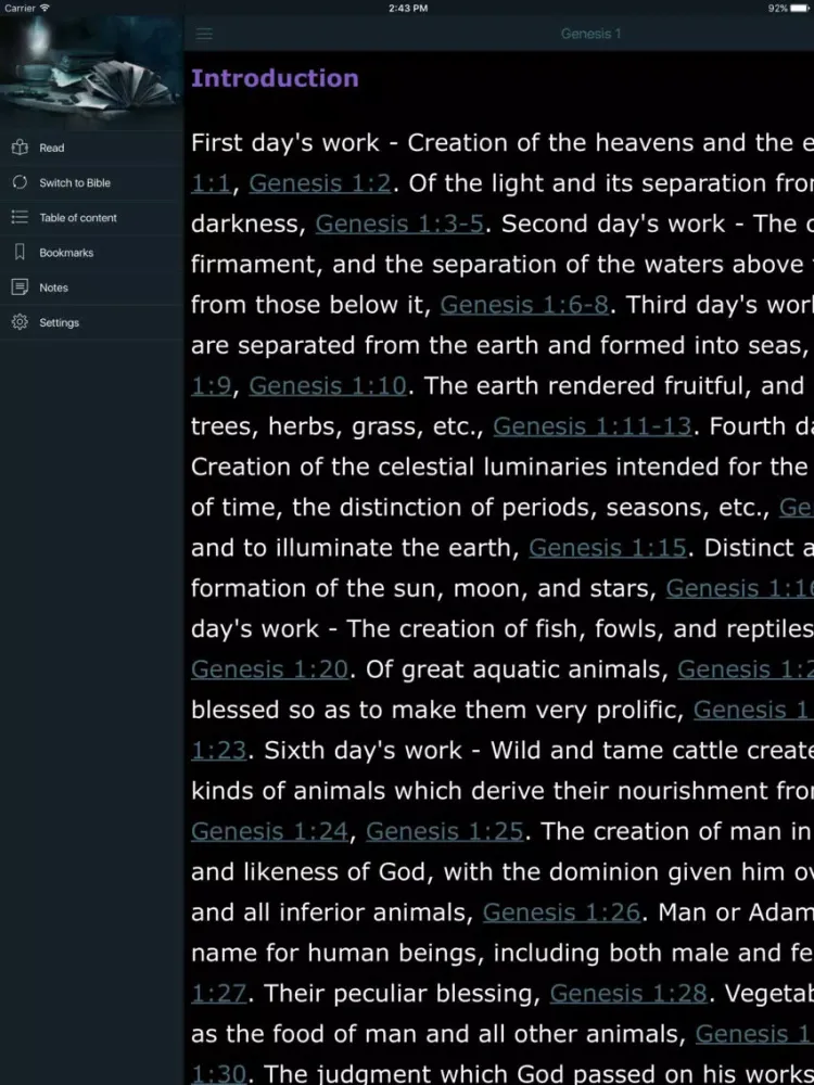 Adam Clarke Bible Commentary with KJV Audio Verses iPad  Screenshots