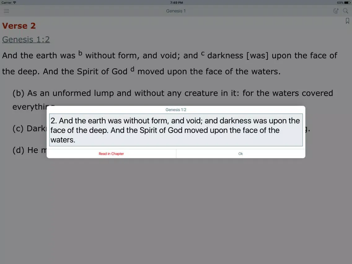 Ảnh chụp màn hình của Geneva Study Bible and King James Audio Version iPad 