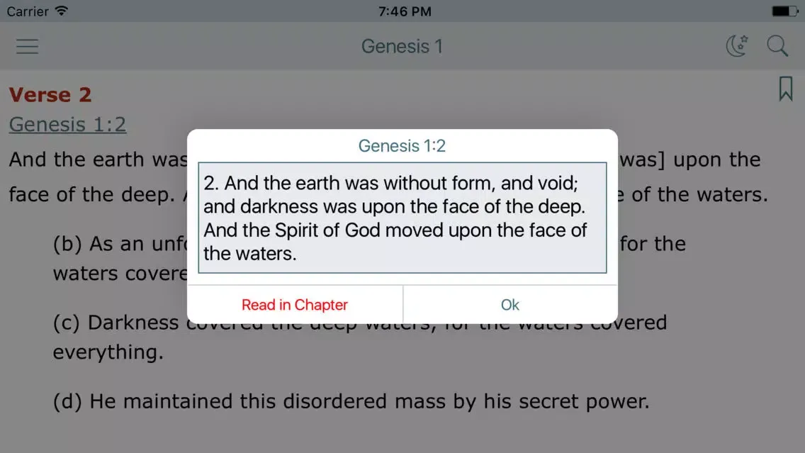 Ảnh chụp màn hình của Geneva Study Bible and King James Audio Version