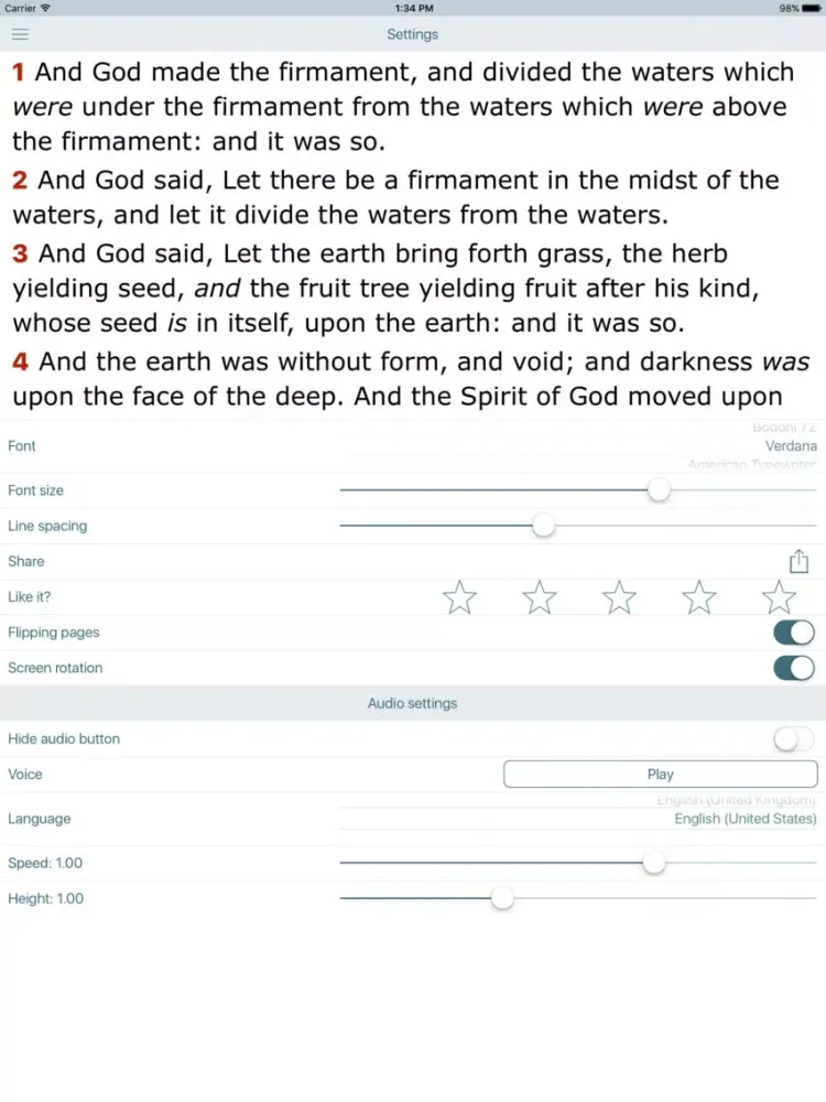 Capturas de tela do Commentary on New Testament and King James Bible iPad 