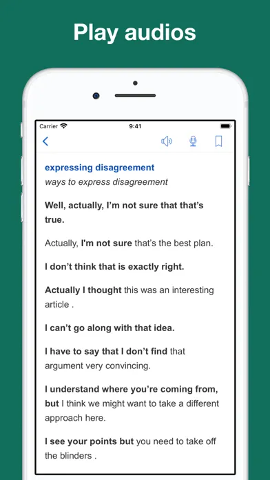 Tangkapan layar English Conversation Templates