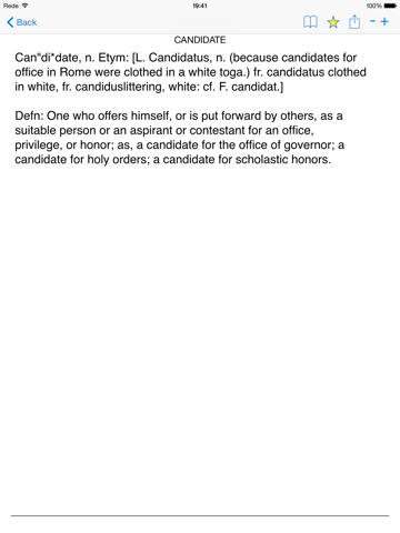 Webster's American Dictionary of the English Language iPad  Screenshots