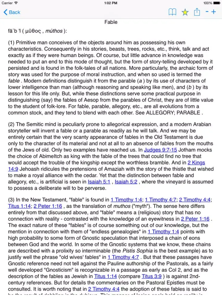 Bible Encyclopaedia with KJV Verses iPad  Ekran Görüntüleri