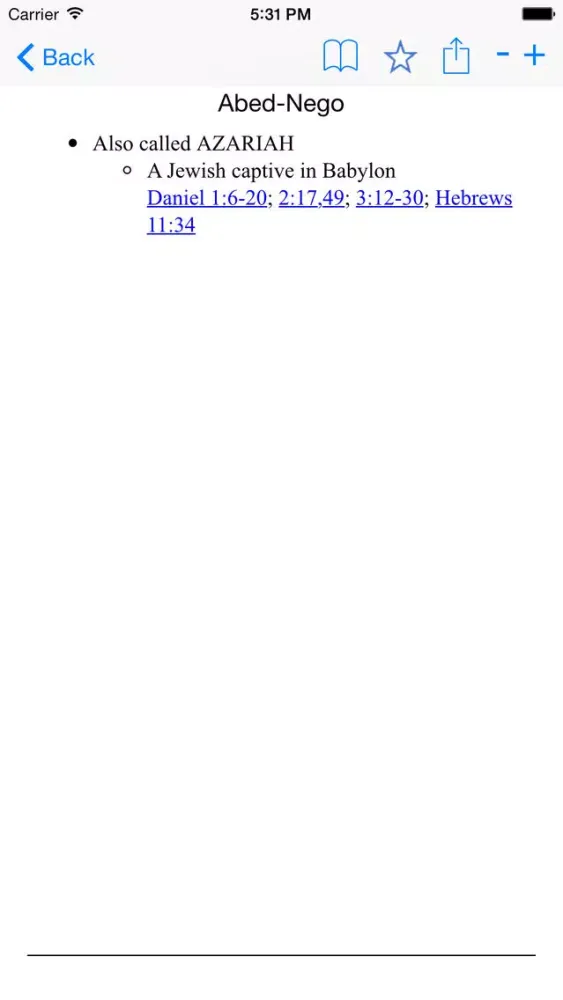Zrzuty ekranu Nave Topical Bible Concordance with KJV Verses