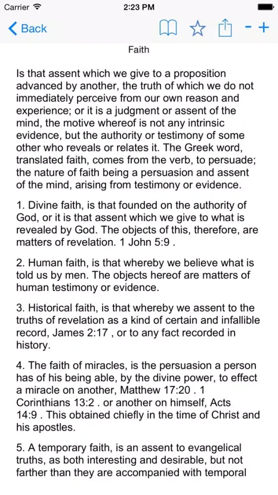 ภาพหน้าจอของ Theological Dictionary C. Buck