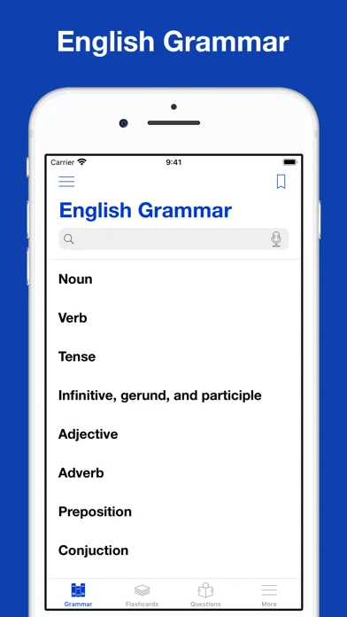 Ảnh chụp màn hình của English Grammar Practices