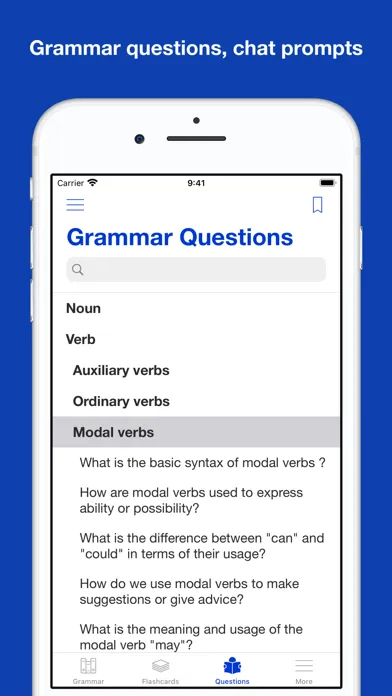 Ảnh chụp màn hình của English Grammar Practices