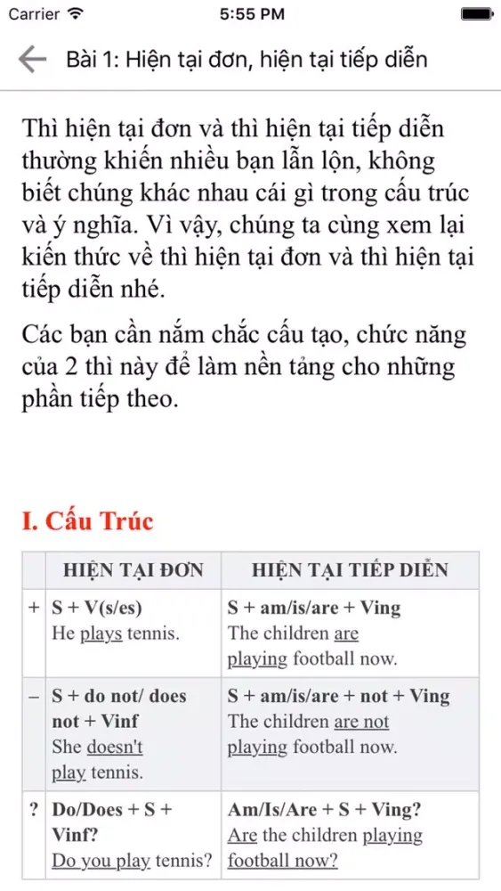 Ngữ Pháp Tiếng Anh - Offline سکرین شاٹس