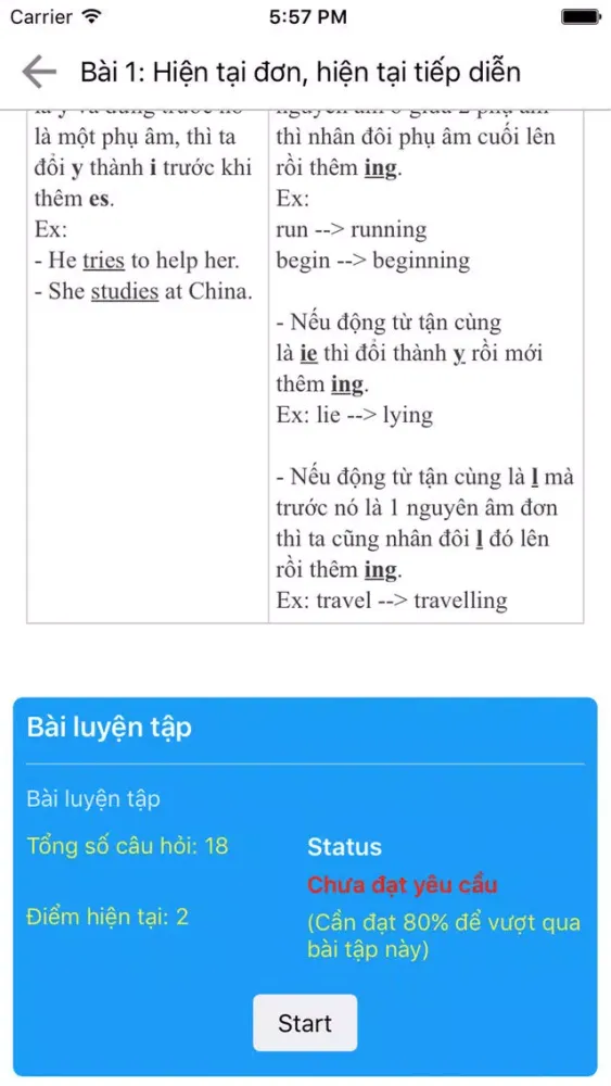 Ngữ Pháp Tiếng Anh - Offline سکرین شاٹس