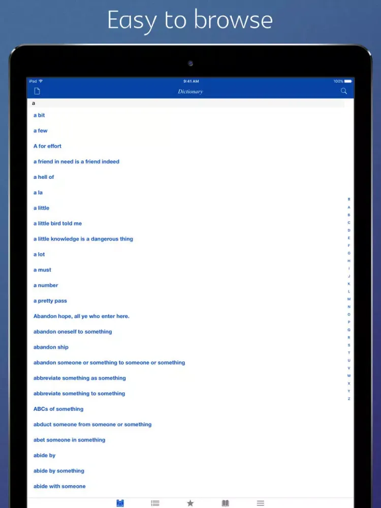 English Idiom Dictionary - combined version iPad  Screenshots