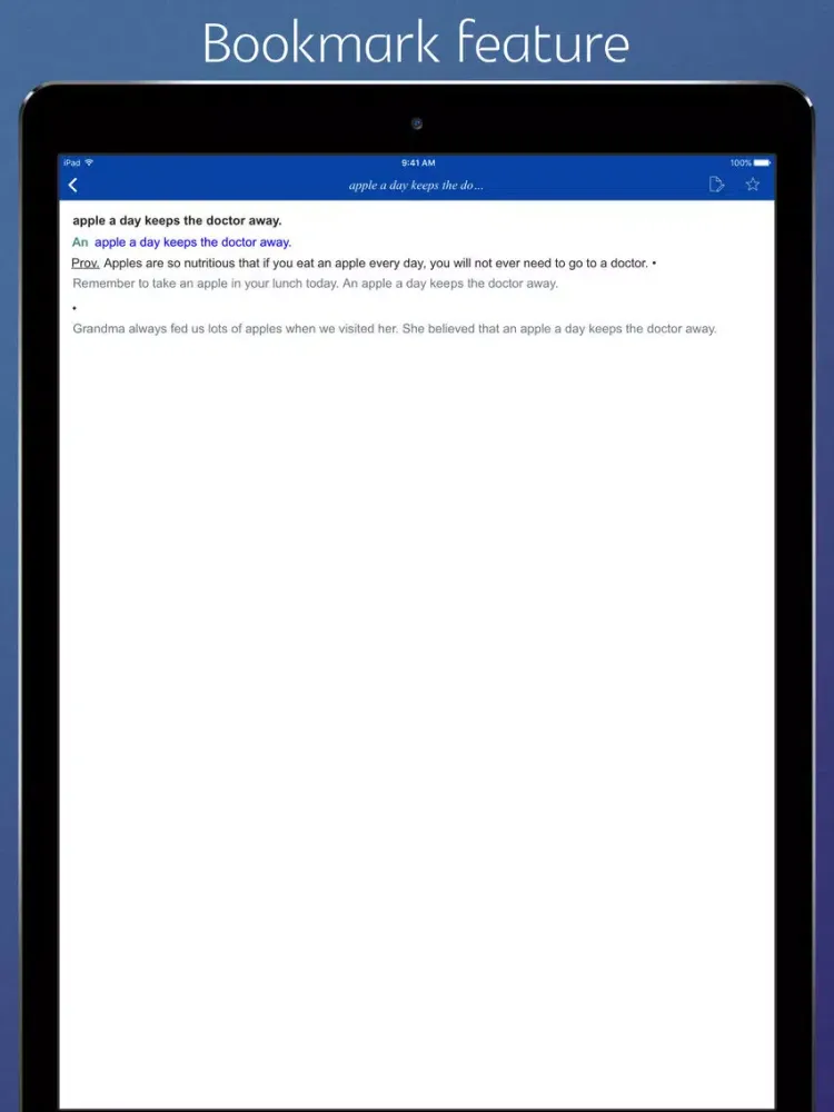 English Idiom Dictionary - combined version iPad  Screenshots