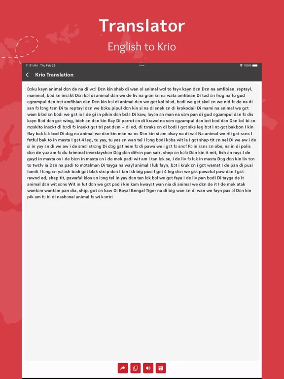 Krio English Translator iPad 应用截图