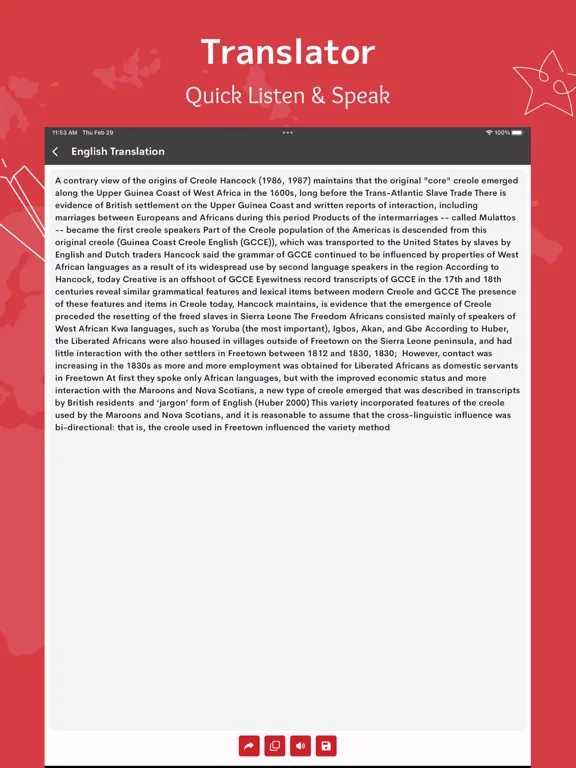 Krio English Translator iPad 应用截图