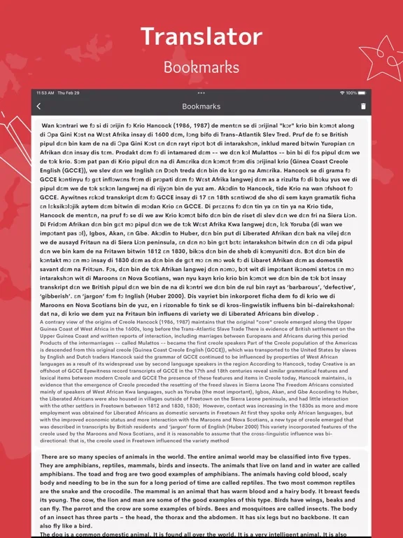 Krio English Translator iPad 应用截图