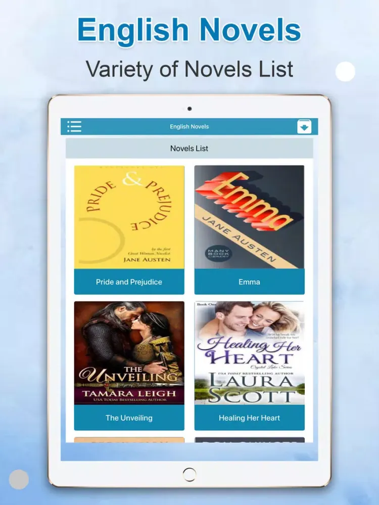 تصاویر English Novel Collection iPad 