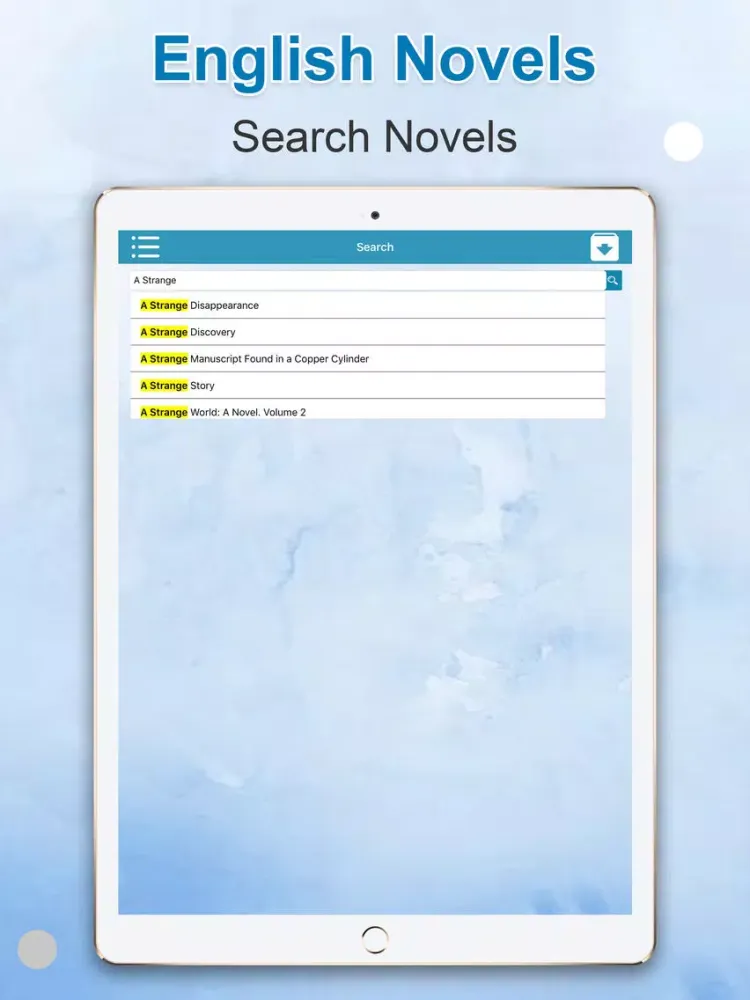 تصاویر English Novel Collection iPad 