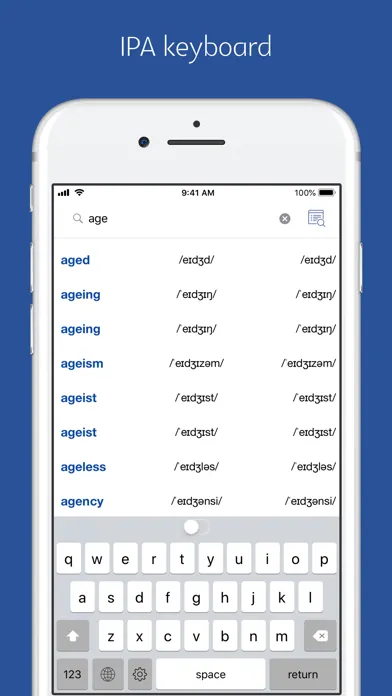 Capturas de tela do English Phonetic Dictionary