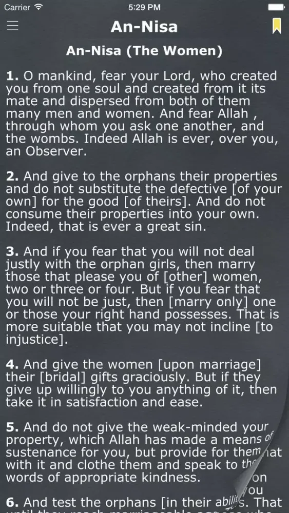 Capturas de tela do Quran Sahih International English Translation