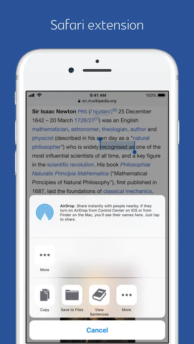 English Sentence Dictionary Screenshots