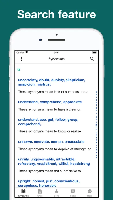 Tangkapan skrin English Synonyms Explained