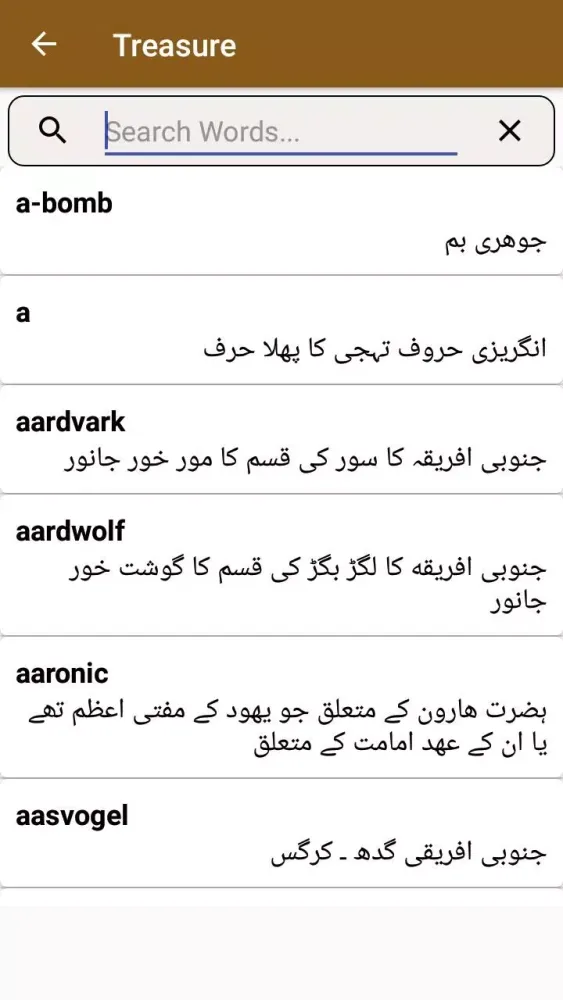 English to urdu and urdu to en Screenshots