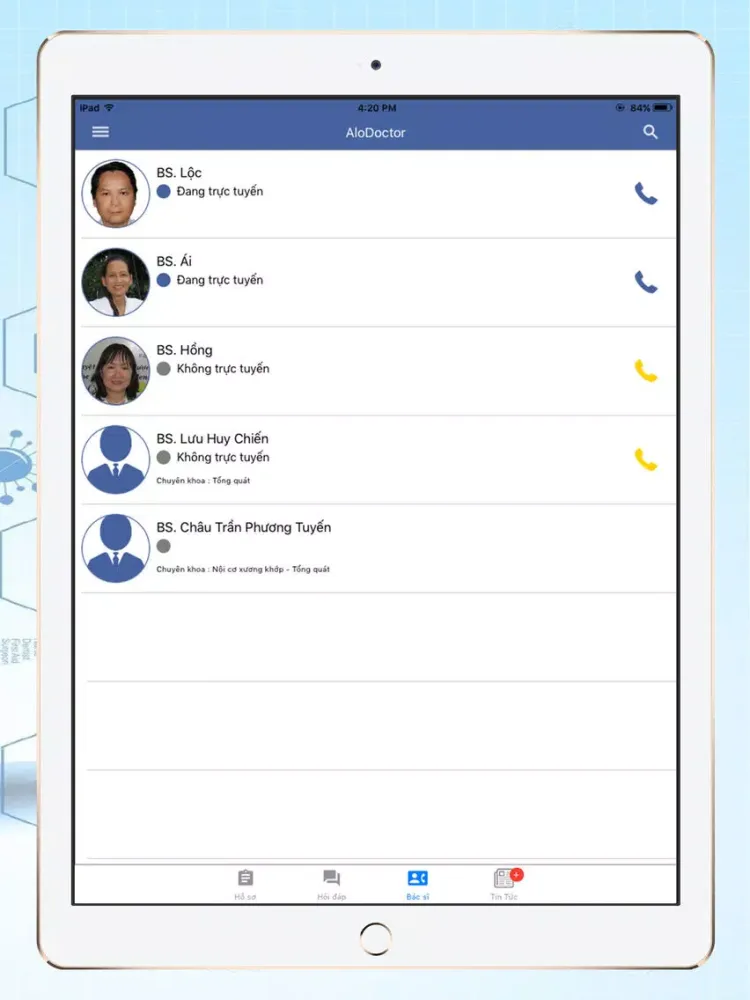 AloDoctor – Theo dõi sức khỏe online iPad  Screenshots
