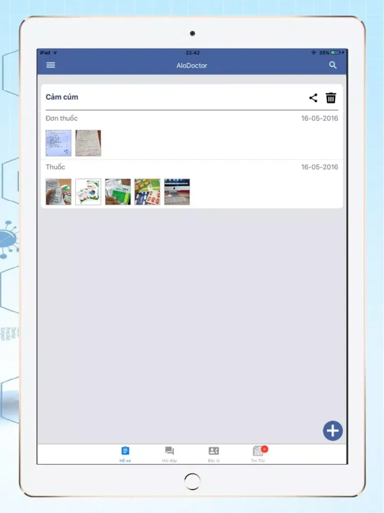 AloDoctor – Theo dõi sức khỏe online iPad  Screenshots