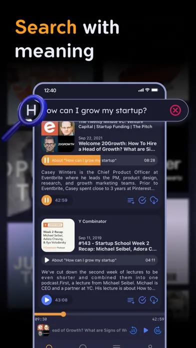 Noorami: AI Podcast Player স্ক্রিনশট