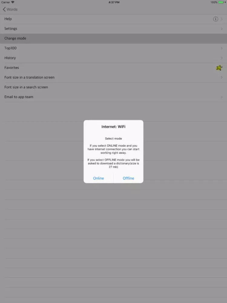 Capturas de pantalla de Italian-English dictionary E! iPad 