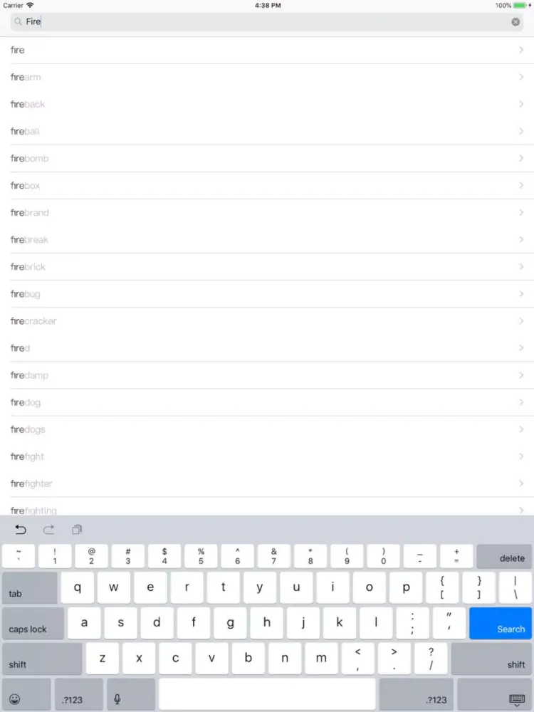 Capturas de pantalla de Italian-English dictionary E! iPad 